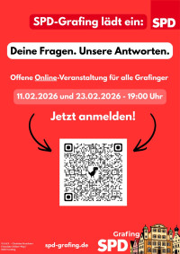 Plakat mit QR-Code